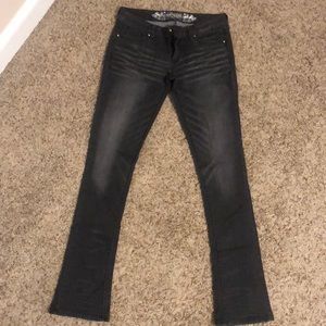 Express black/grey-washed skyscraper jeans